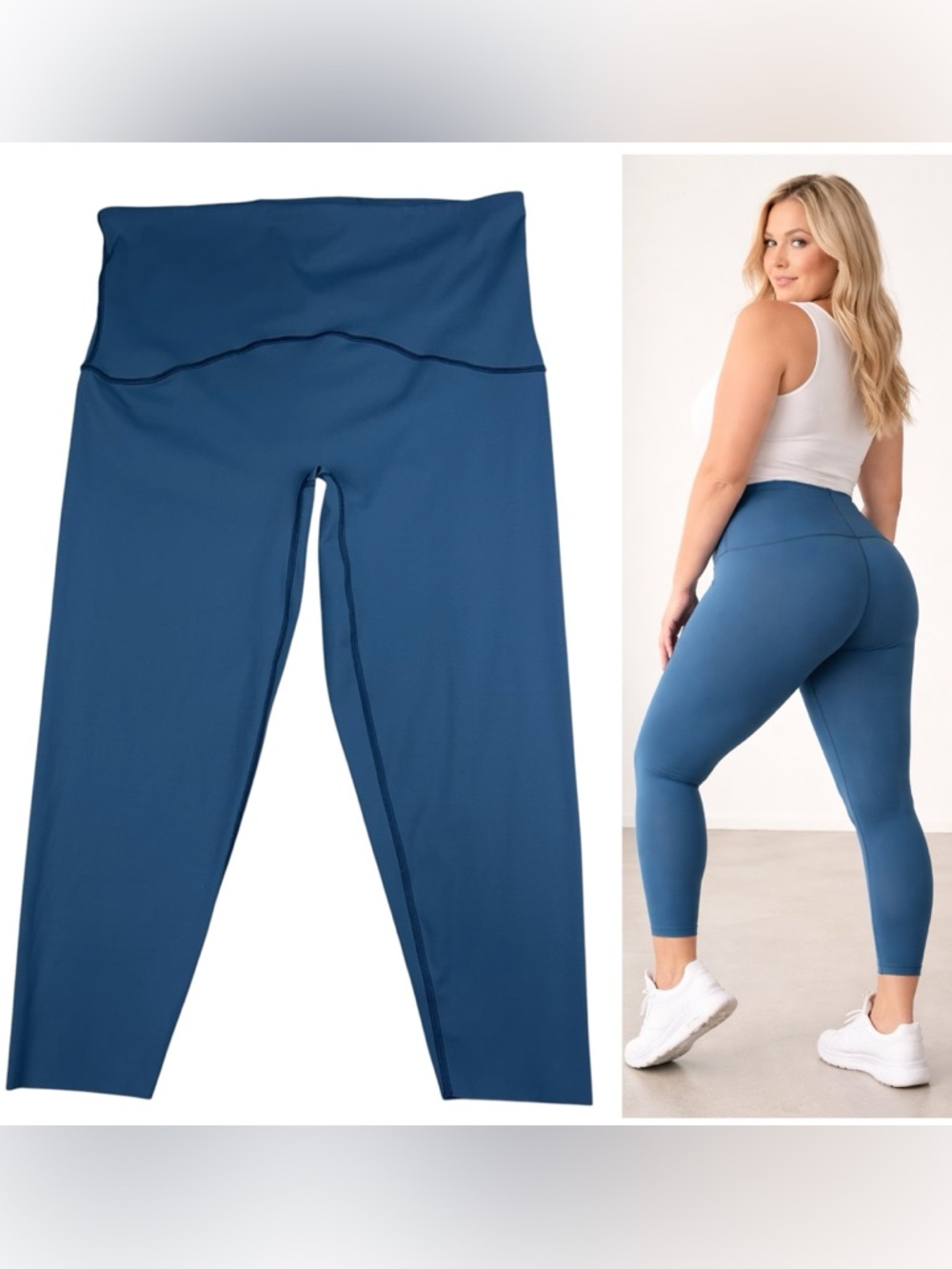 Spanx Booty Boost 7/8 Leggings Size 2X High Rise Sculpt Tummy Control 50186P